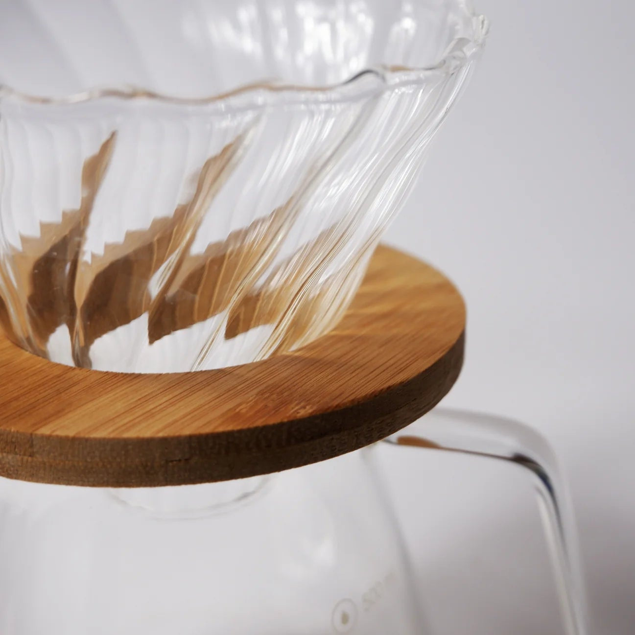 BC Glass Coffee Dripper with Wooden Ring