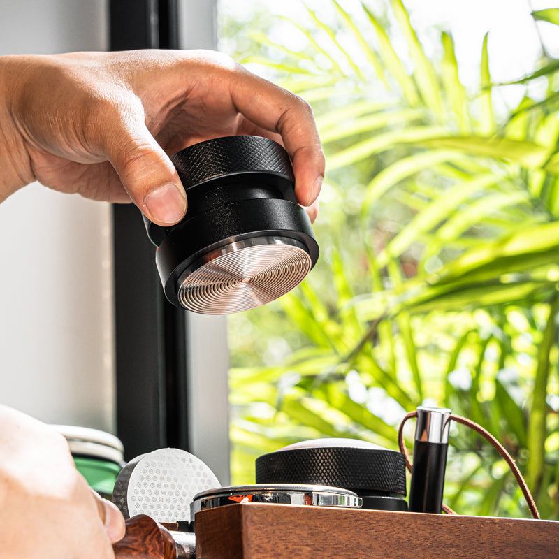 BC Self-Levelling Coffee Press Tamper Walnut