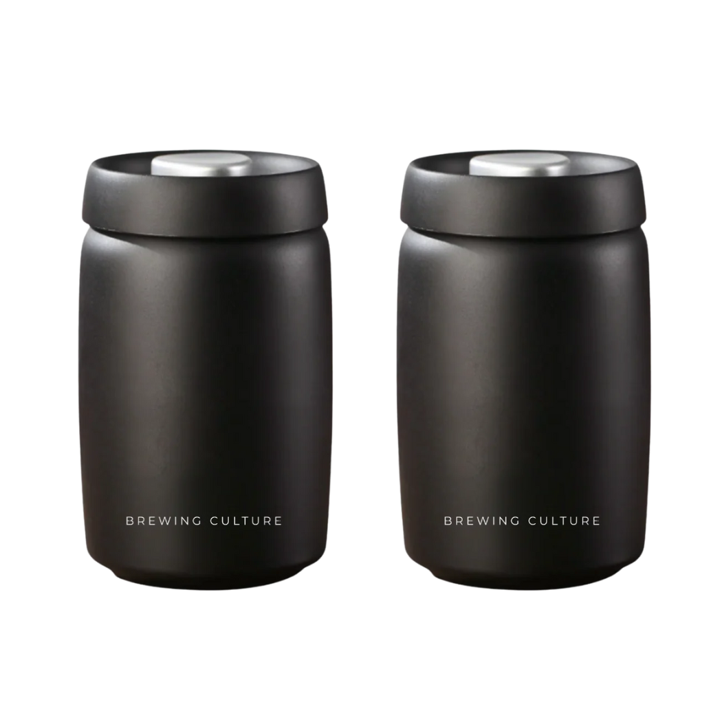 BC Vacuum Sealed Coffee Canister Black