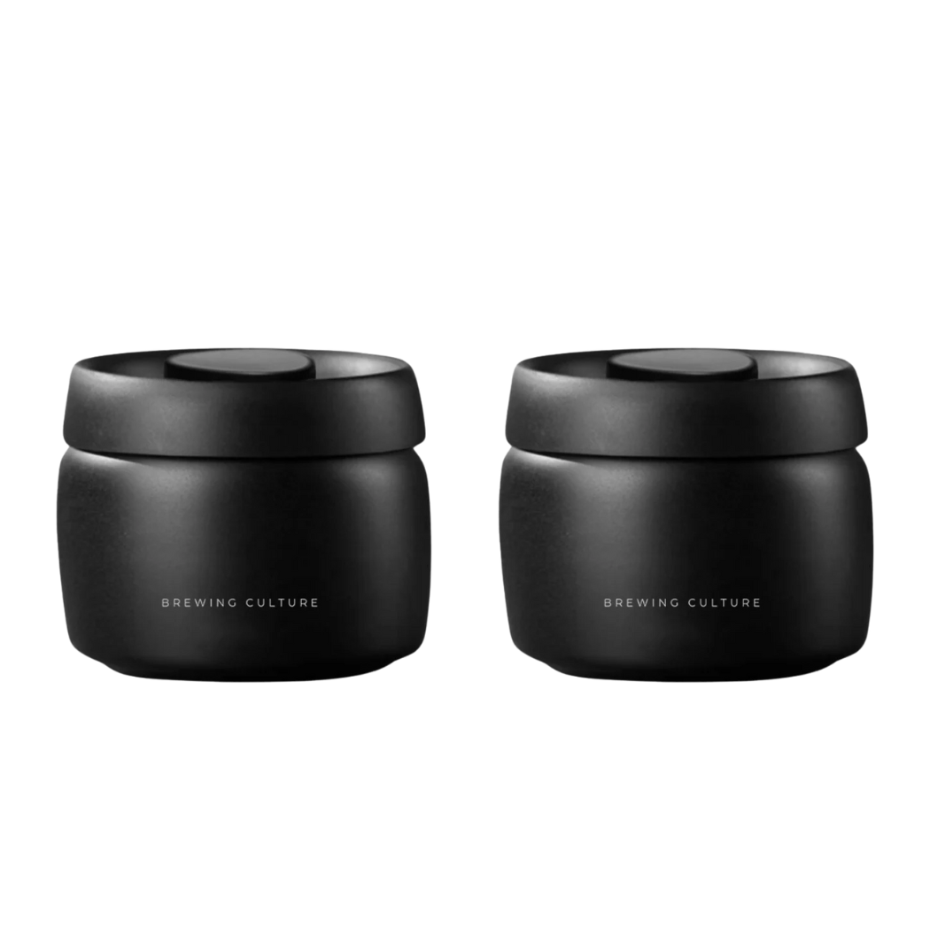 BC Vacuum Sealed Coffee Canister Black