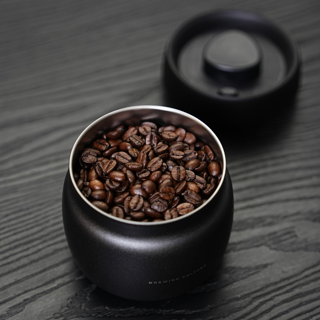 BC Vacuum Sealed Coffee Canister Black