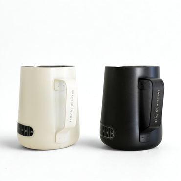 BC Pro Milk Jug with Thermometer Sticker - Stainless Silver