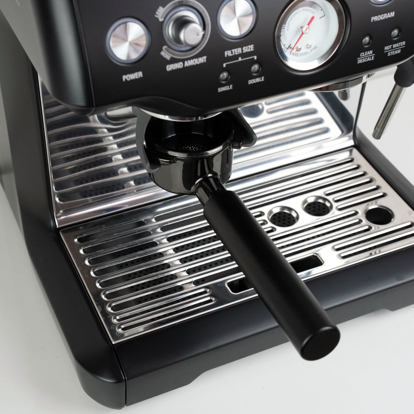 BC Breville 58mm Bottomless Portafilter with DLX Basket Titanium Black