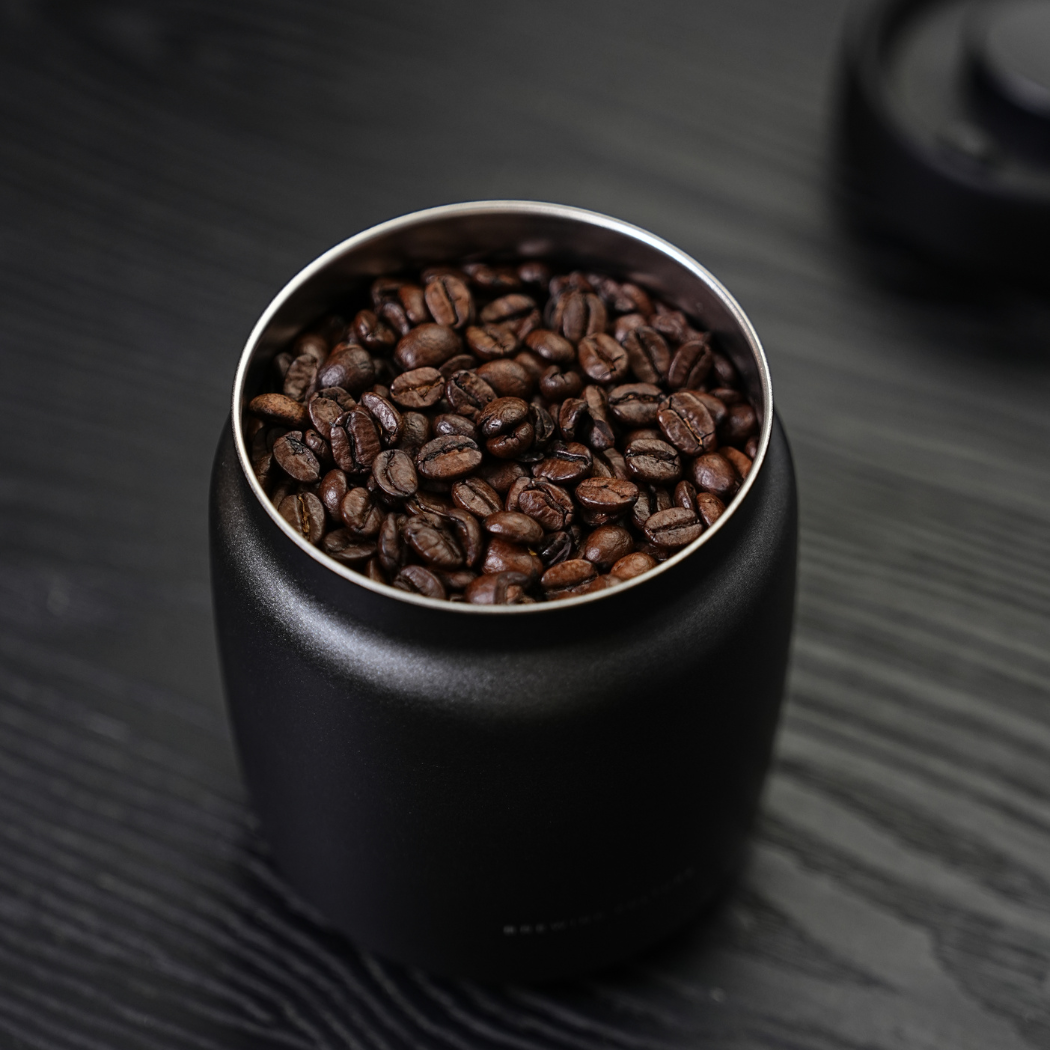 BC Vacuum Sealed Coffee Canister Black