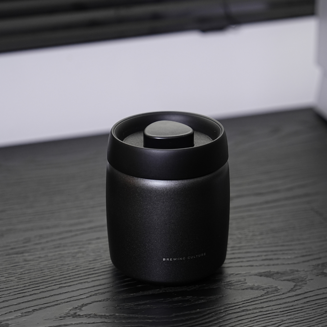 BC Vacuum Sealed Coffee Canister Black