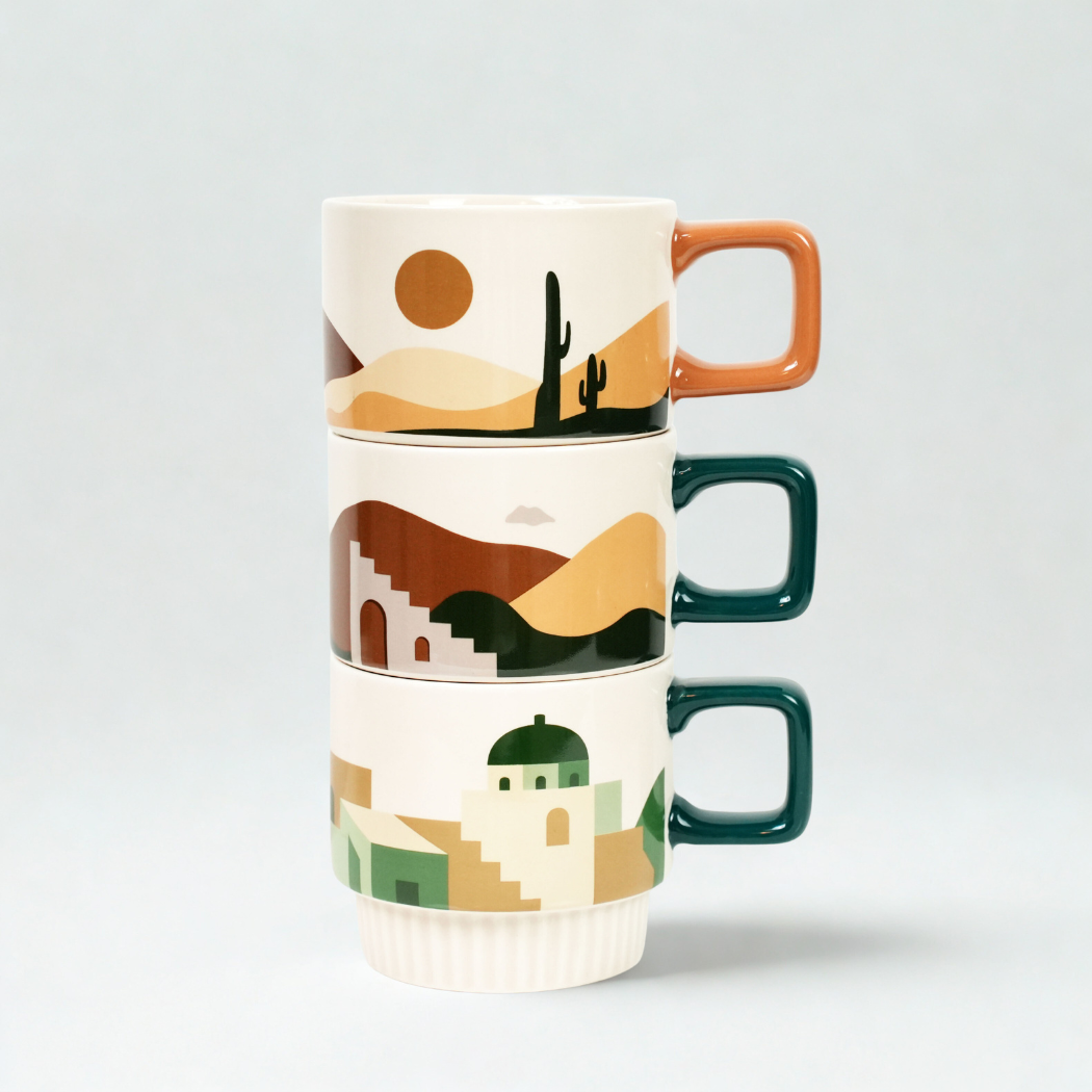 The Stack Coffee Mug 320ml - Sunrise Desert