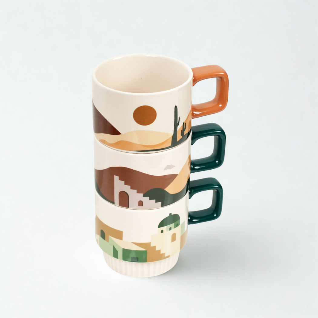 The Stack Coffee Mug 320ml - Sunrise Desert