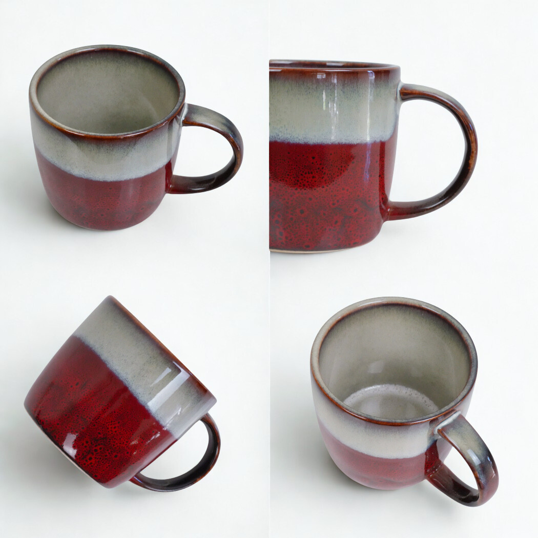 Handmade Coffee Mug 350ml - Red Maple
