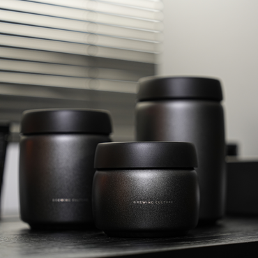 BC Vacuum Sealed Coffee Canister Black