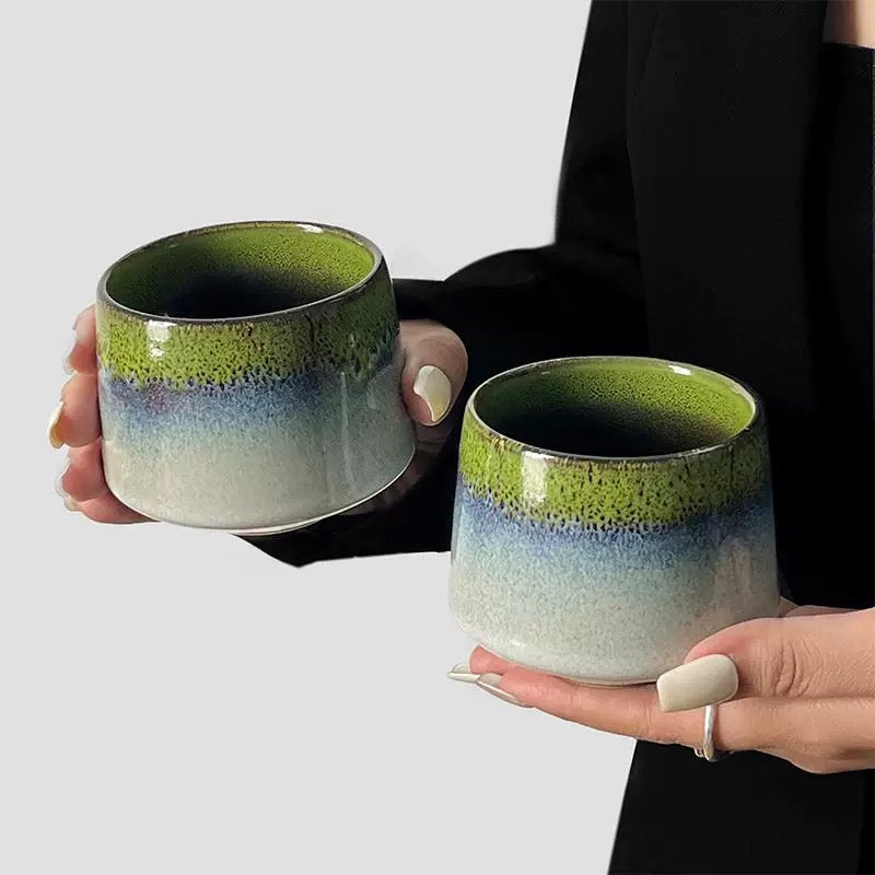 Ceramic Coffee Cup Glaze 220ml - Forest