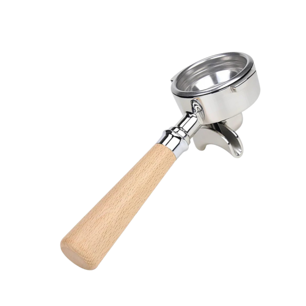 BC E61 / LM Double Spout Portafilter 58mm - Beechwood