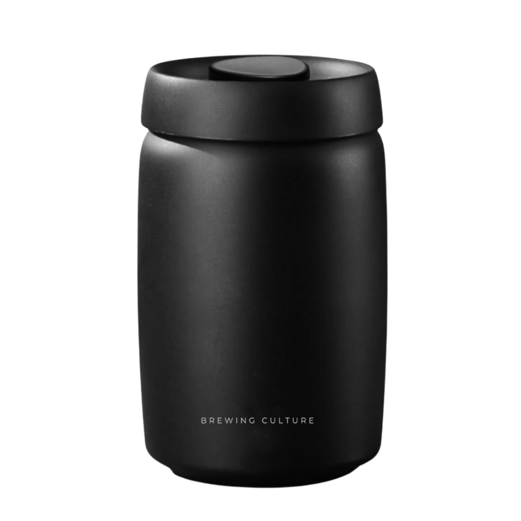 BC Vacuum Sealed Coffee Canister Black