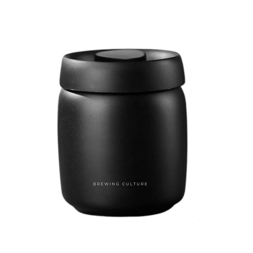 BC Vacuum Sealed Coffee Canister Black
