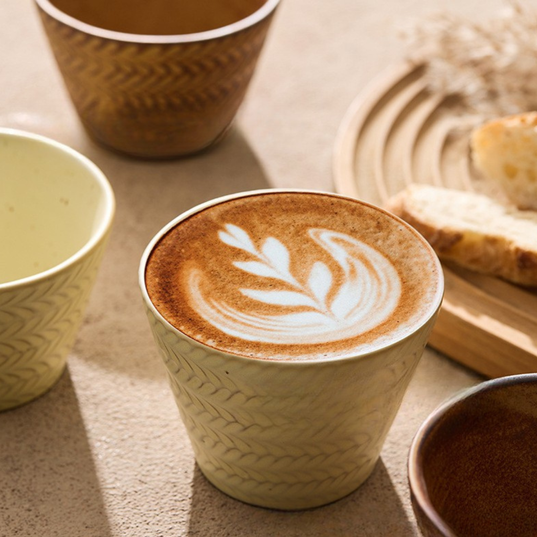 Loom Ceramic Cup 225ml - Set of 2  ( Pre-order 6 Nov Dispatch)