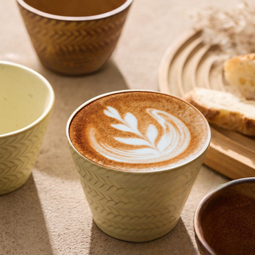 Loom Ceramic Cup 225ml - Ivory White ( Pre-order 6 Nov Dispatch)