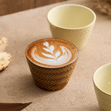 Loom Ceramic Cup 225ml - Coffee Brown ( Pre-order 6 Nov Dispatch)