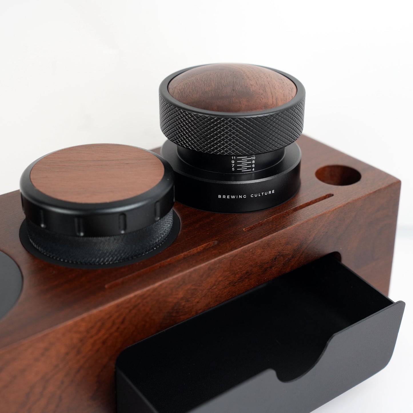 BC Mahogany Tamping Station Distributor & Tamper Set W1