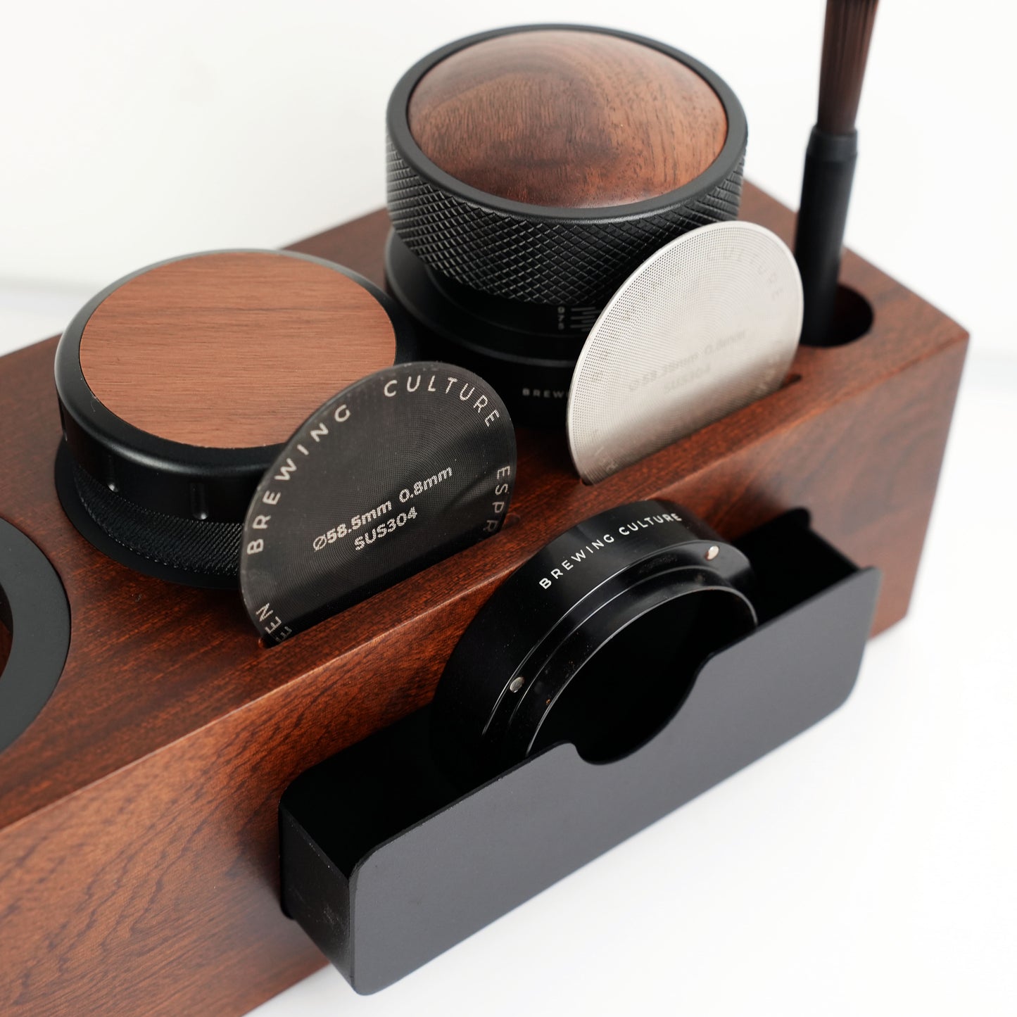 BC Mahogany Tamping Station Distributor & Tamper Set W1