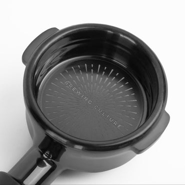 BC Breville 58mm Bottomless Portafilter with DLX Basket Titanium Black