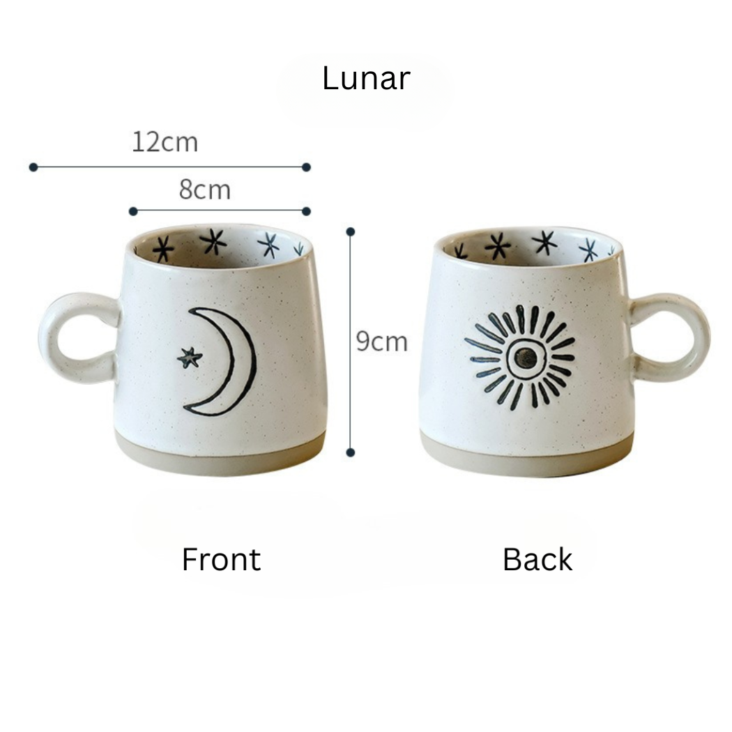 Celestial Stoneware Mugs 400ml - Set of 2