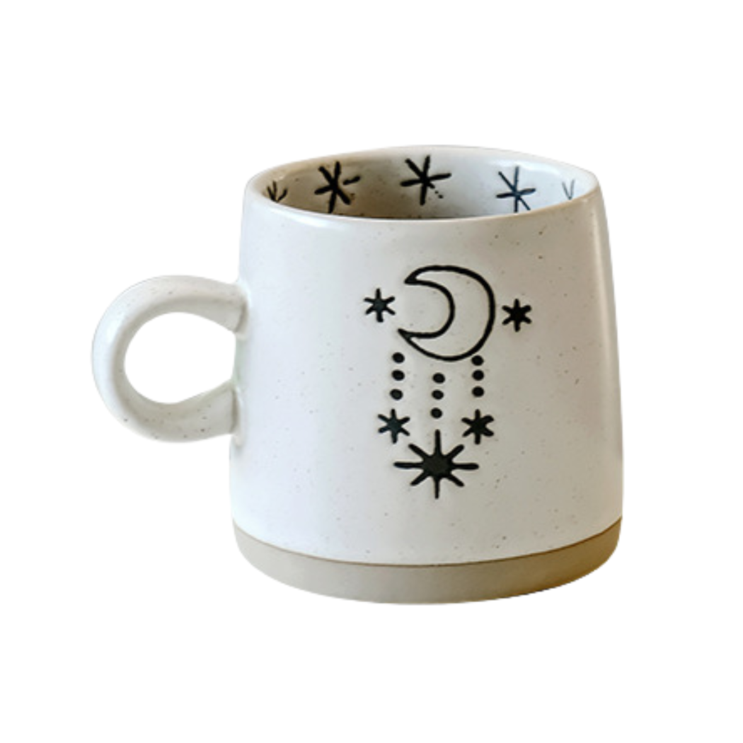 Celestial Stoneware Mugs 400ml - Starlight