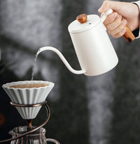 BC Gooseneck Pour Over Coffee Kettle 600ml white