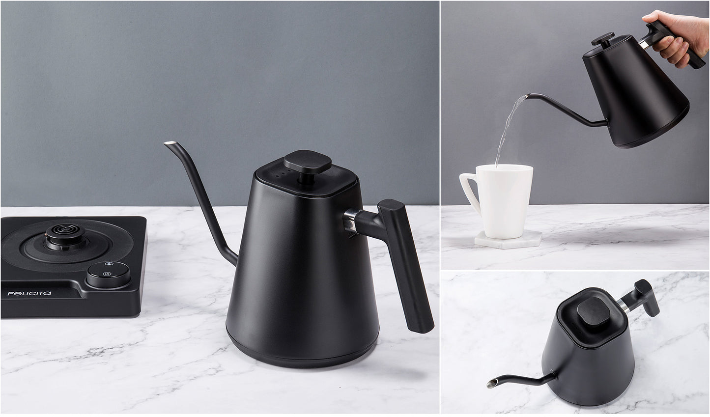 Felicita Square Gooseneck Pour Over Kettle