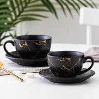 Coffee Cappuccino Cup Set 200ml - Golden