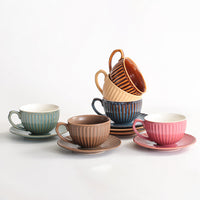 Coffee Cappuccino Cup & Saucer 200ml - Bloom