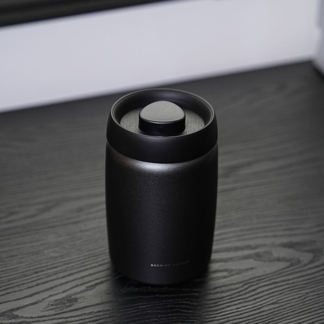 BC Vacuum Sealed Coffee Canister Black