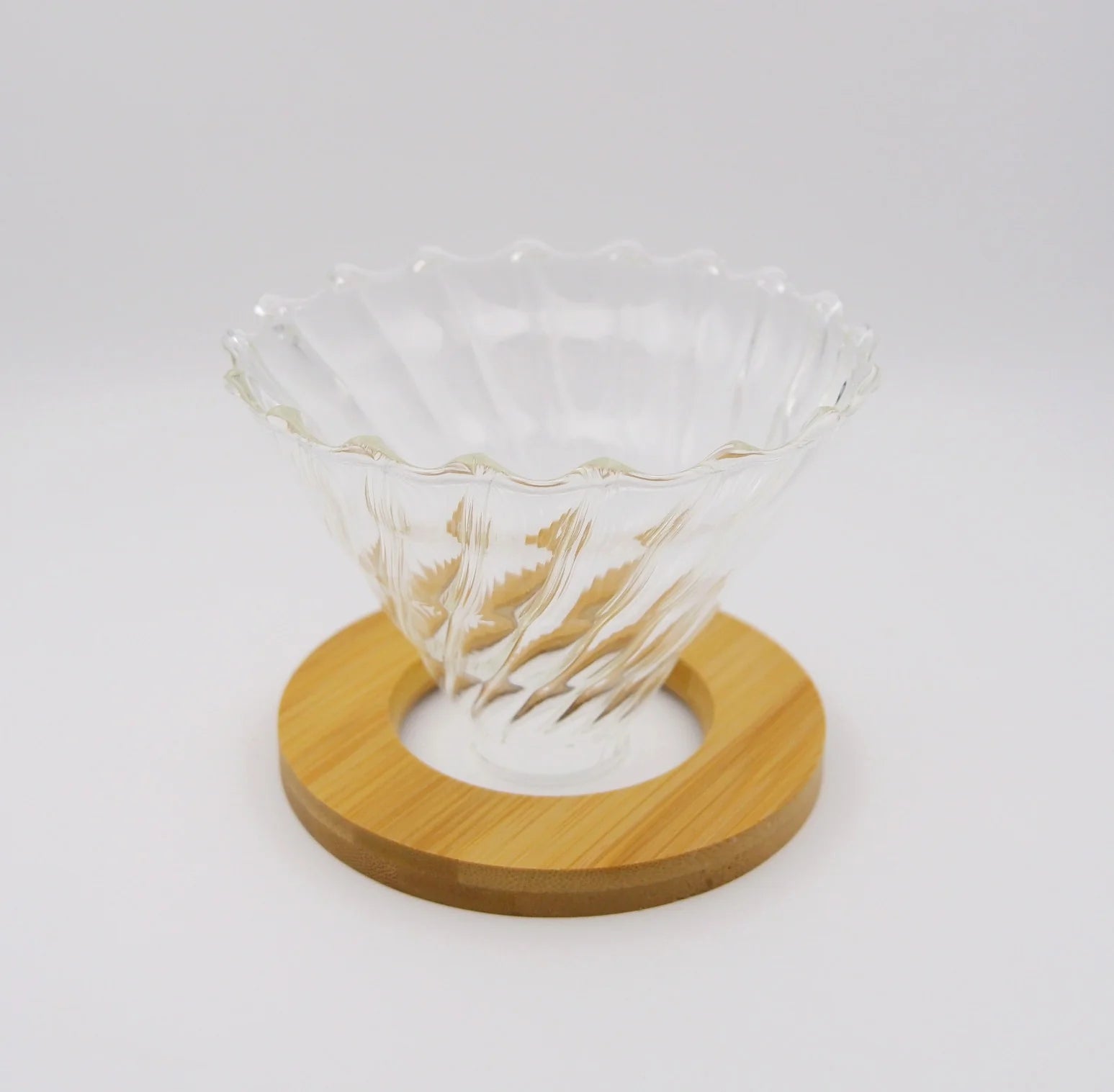 BC Glass Coffee Dripper with Wooden Ring