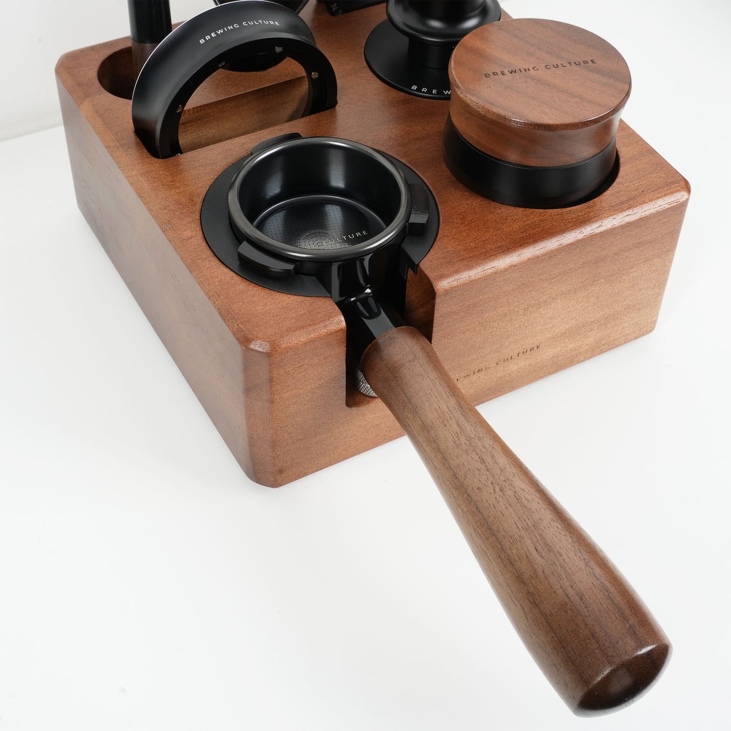 BC Breville 54mm Bottomless Portafilter - Titanium Black & Walnut