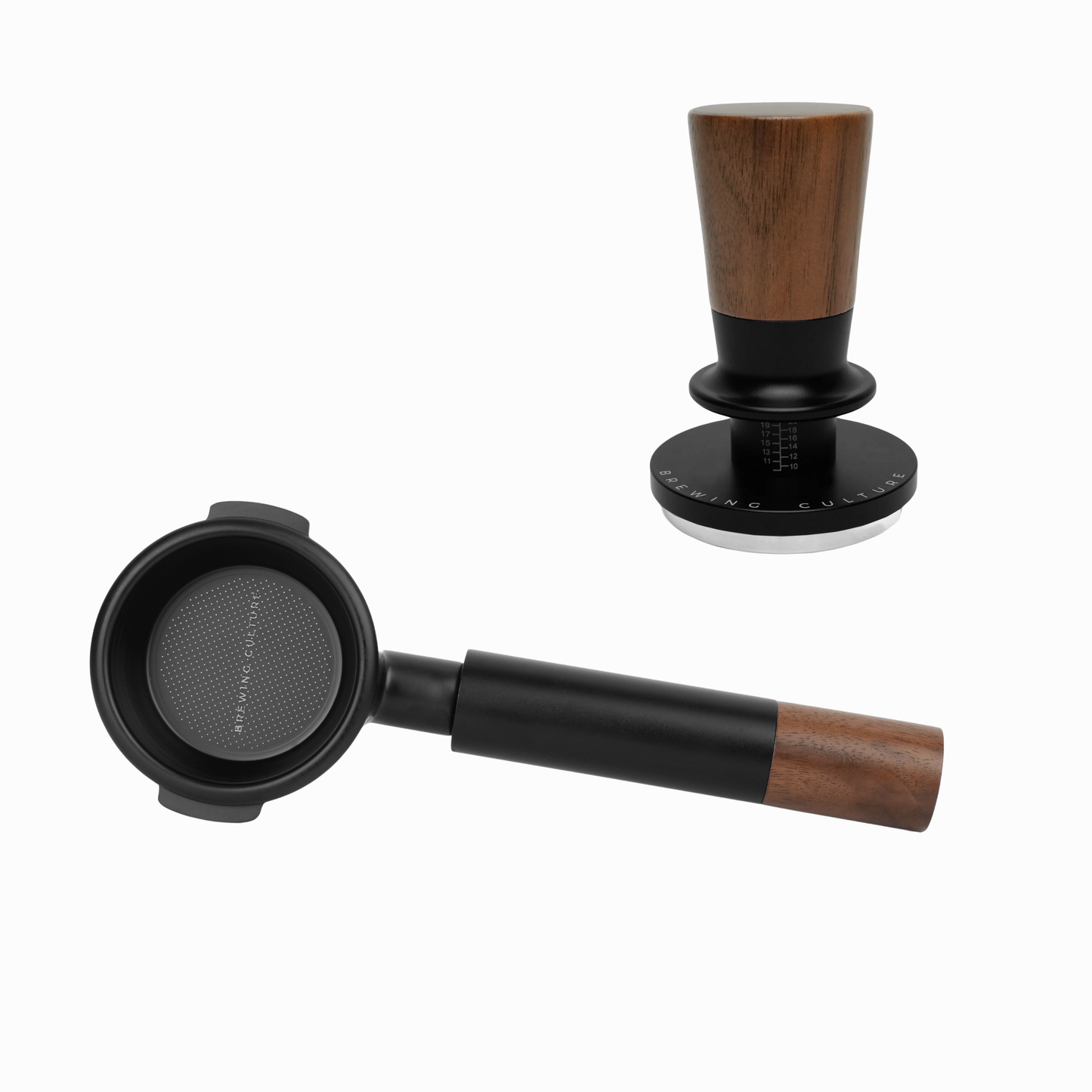 BC Breville 58mm Bottomless Portafilter Black/Walnut - Limited Edition