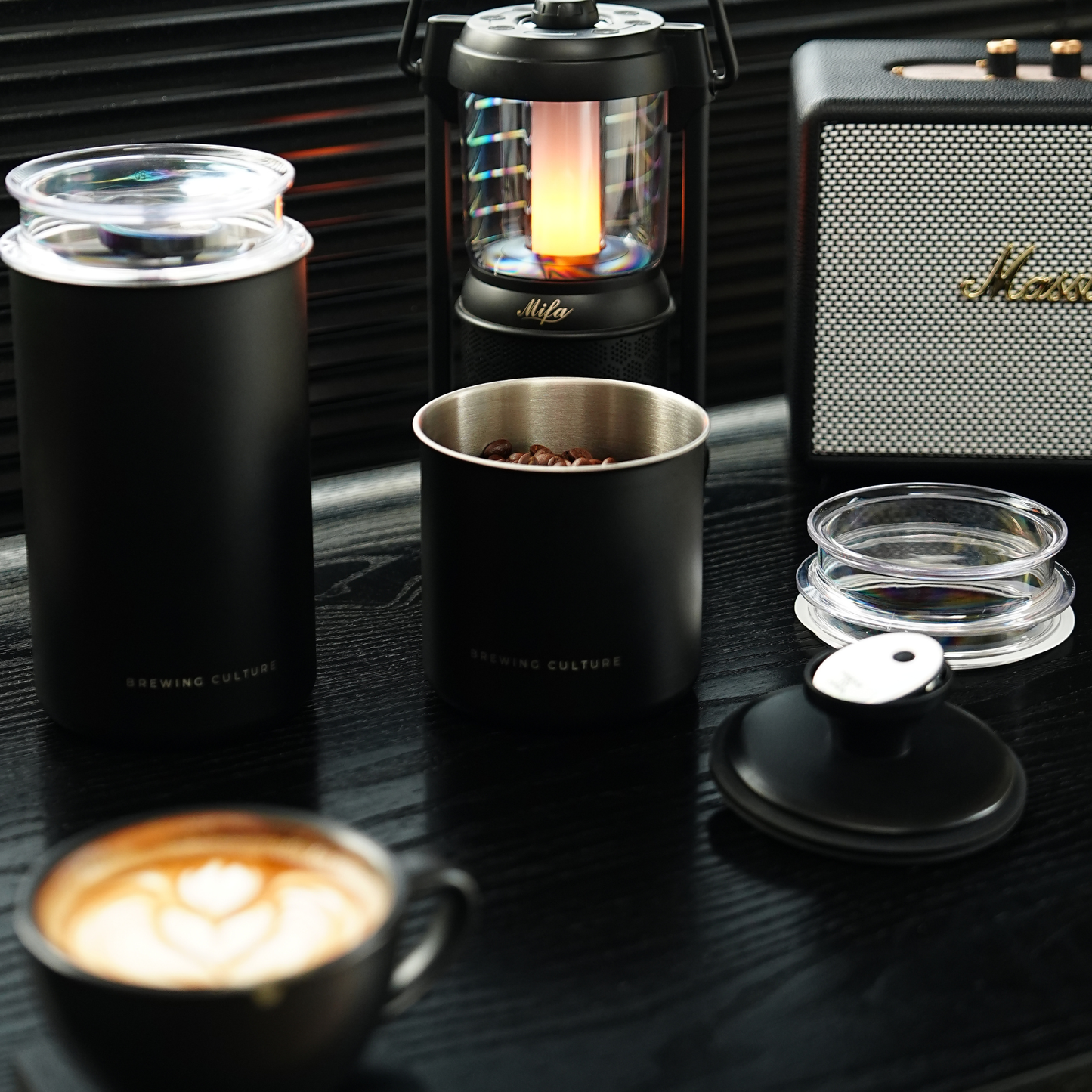 BC Airtight Coffee Canister Black 1600ml