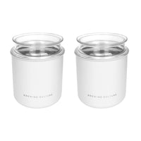 BC Airtight Coffee Canister Black 1000ml - White