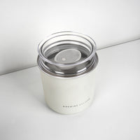 BC Airtight Coffee Canister Black 1000ml - White