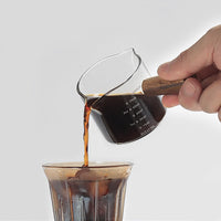 Espresso Shot Glass Double-Spouted Wood