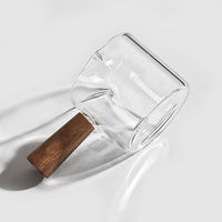 Espresso Shot Glass Double-Spouted Wood