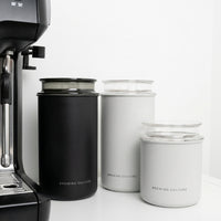 BC Airtight Coffee Canister Black 1000ml - White