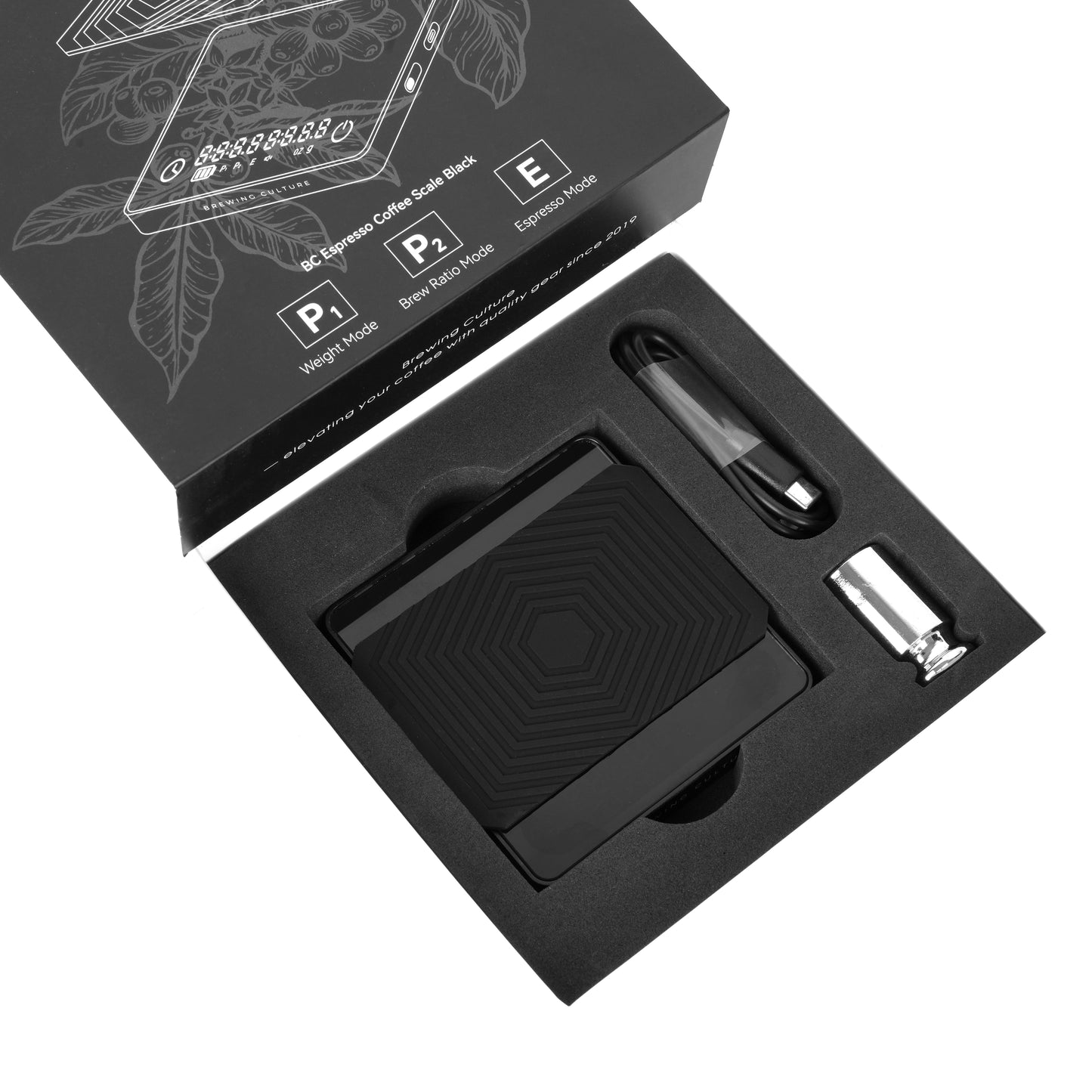 BC Espresso Coffee Scale R10 Black