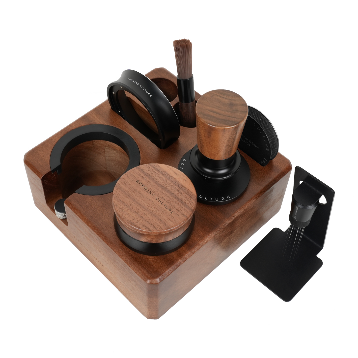 BC Mahogany Tamping Station W3 Walnut Set
