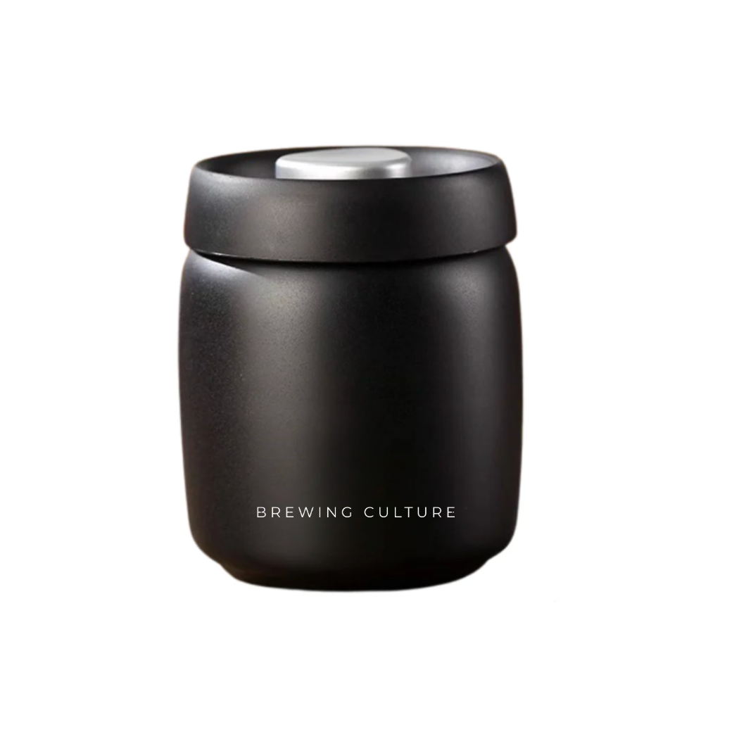 BC Vacuum Sealed Coffee Canister Black