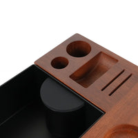 BC  Mahogany Tamping Station & Knock Box Set W2