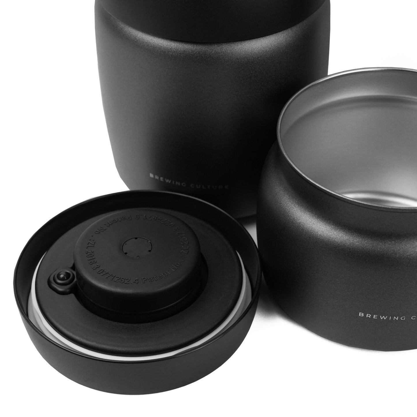 BC Vacuum Sealed Coffee Canister Black