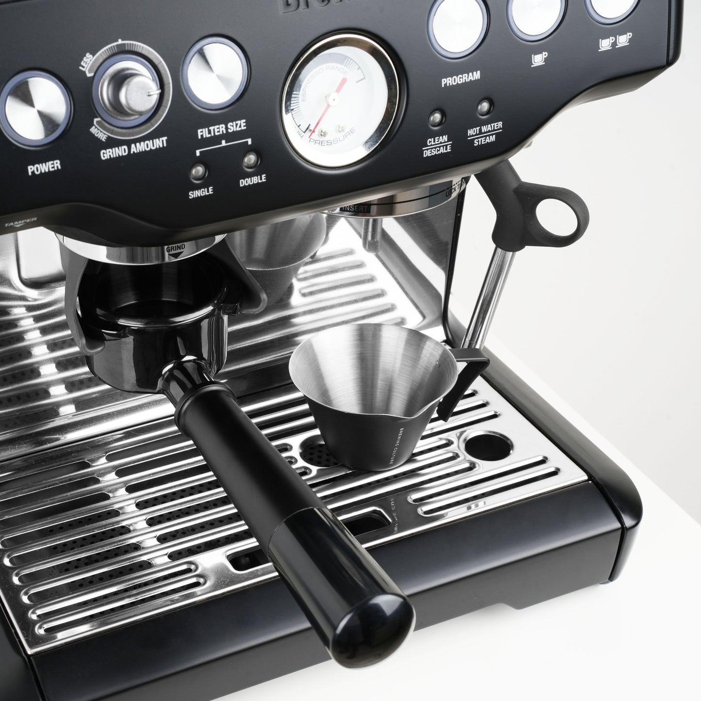 BC Breville 54mm Bottomless Portafilter with DLX Basket Titanium Black