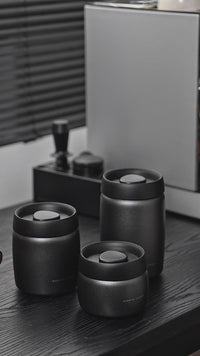 BC Vacuum Sealed Coffee Canister Black