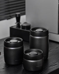BC Vacuum Sealed Coffee Canister Black